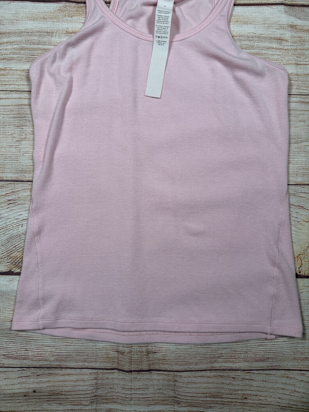 Lululemon Light Pink Ribbed‎ Tank - Picture 3 of 7